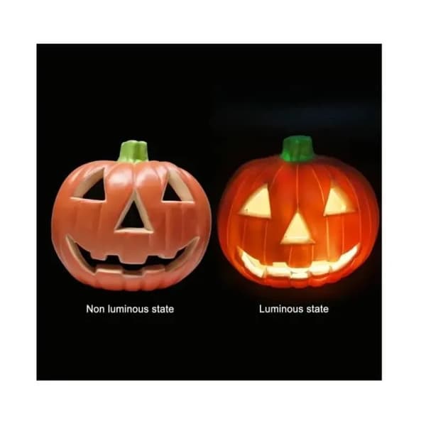 Lysende græskar lanterne, Halloween Jack-O-Lantern græskar, græskar lampe dekoration til bord, lanterne