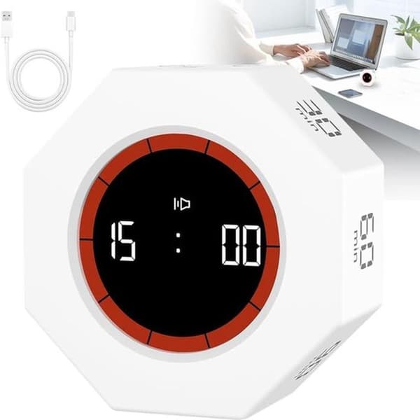 Gravity Countdown Timer (1-90 min) for Kitchen and Study