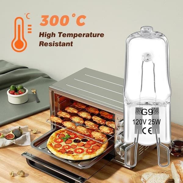 G9 halogenpærer, 25W 120V, 12-pak, 2700K