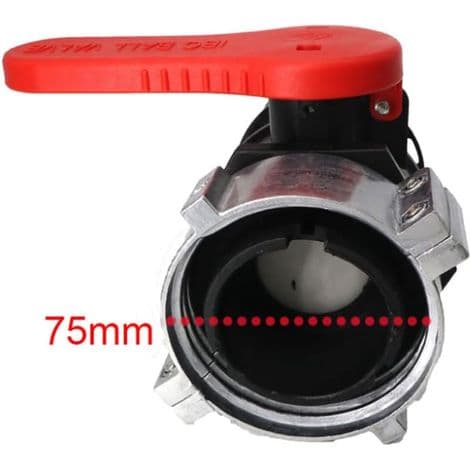 Erstatnings IBC-adapter til kugleventil - 75 mm