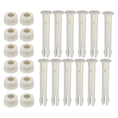 12 plastikstifter - assorterede farver - til Intex pools - 6 cm