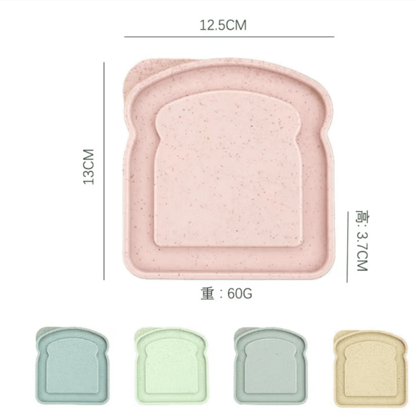 Genanvendelige PP-sandwichbokse (4-pak)