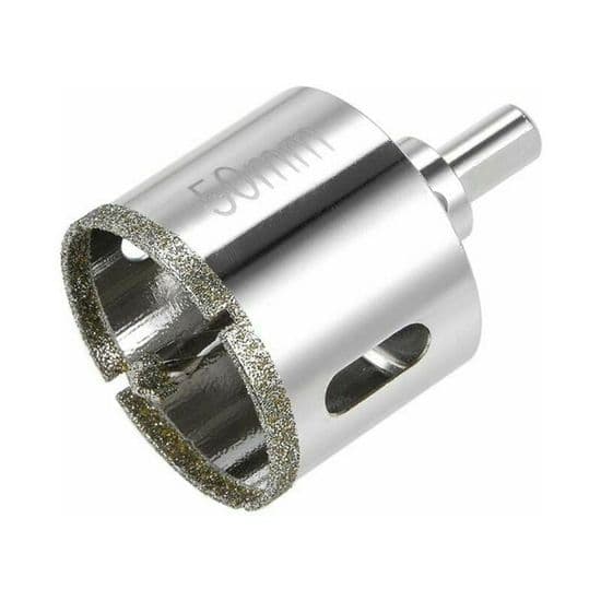 Diamantborebit til hulsav til glas, keramik, porcelæn og fliser, 50 mm