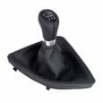 A277-1 Perforeret læder gearknop sort 6 gear kompatibel med BMW 1-serie E81 E82 E87 E88 udskiftningsknop