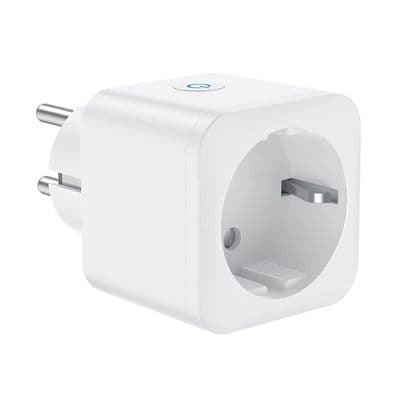 WiFi smartplugg, 16A 3680W, kompatibel med Alexa och Google Home, (1-pack)