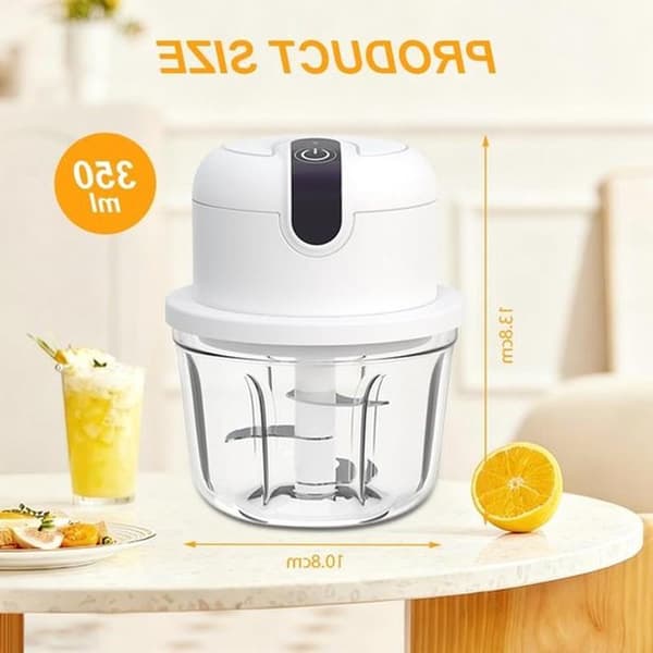 Trådløs minihakker, USB-tilkobling, 350 ml kapasitet