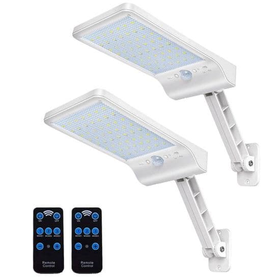 Udendørs solcellelampe, 56 LED'er solcellelampe med bevægelsessensor, IP65 vandtæt