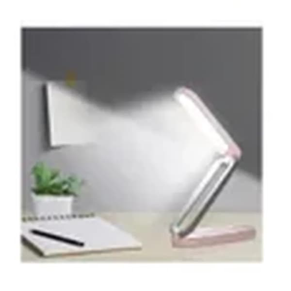 LED Bordlampe - Bordlampe - Sammenfoldelig - Dæmpbar - USB Genopladelig - Pink