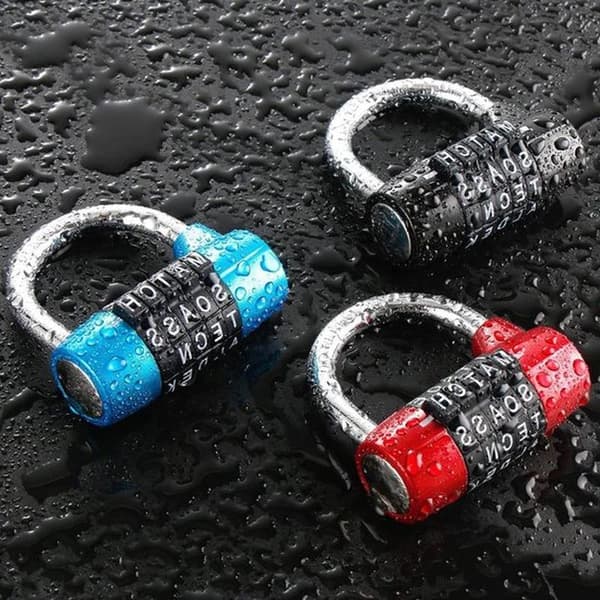 Secure and Reliable Five-Digit Travel Combination Lock, Suitable for Suitcases and Luggage - Blue
