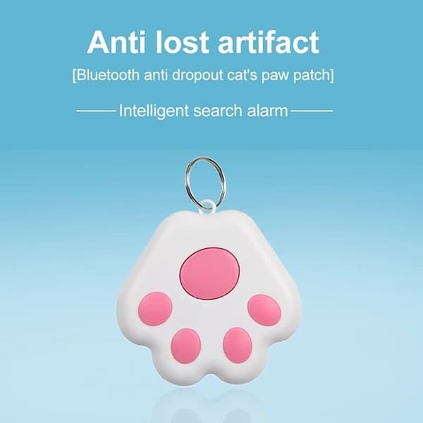 GPS Tracker til hunde og katte, GPS Tracker til børn og ældre, Nøglefinder, Mini GPS Tracker, Pink