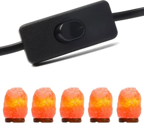 Kabel med strömbrytare, 1,8 m - E14-sockel - PVC - Vit