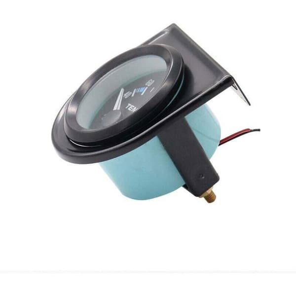 Bil vandtemperaturmåler, LED, universal, 52mm diameter, 101-120°C, sort