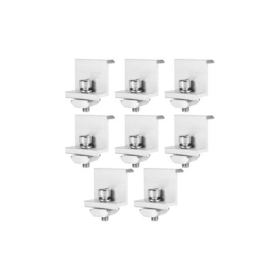 35 mm solpanelsmonteringsfäste - 8 delar - Ändklämmor - Solceller