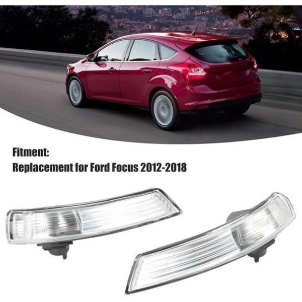 2 stk. udvendige sidespejlsblinklys erstatning til Ford Focus 2012-2018