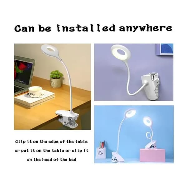 LED læselampe - Uspecificeret - Uspecificeret model - 3 tilstande - USB genopladelig - Moderne design
