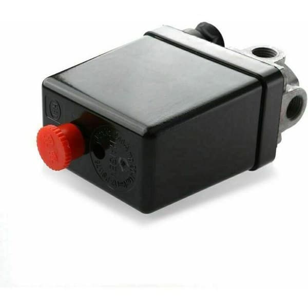 Trykafbryder reguleringsventil til luftkompressor, 4 porte, 240V AC, 20A, 175 PSI, 12 bar, TELEFONOPLADER