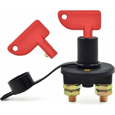 500A Batteriafbryder - 1224V - Sort - Bil Nødstrømsafbryder