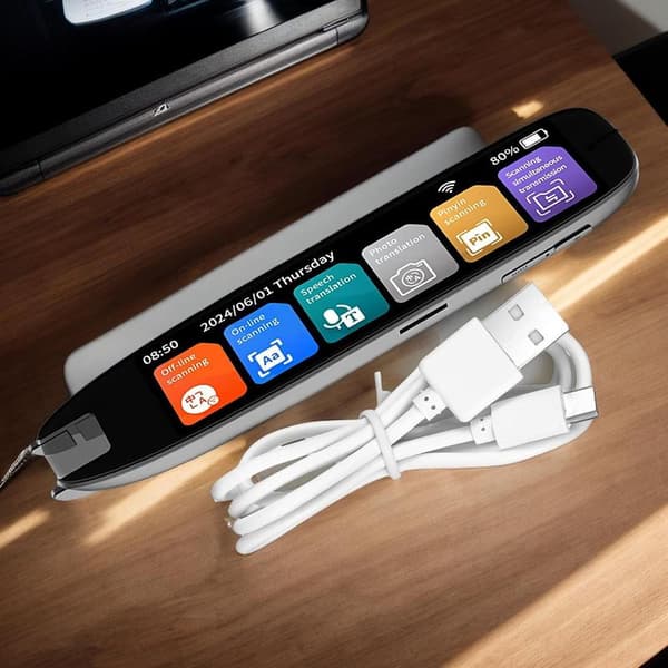 Scan Translate Pen | Offline Translation Pen Support for 142 Languages - Touch Screen Scanner 142 Languages Voice Device for Users