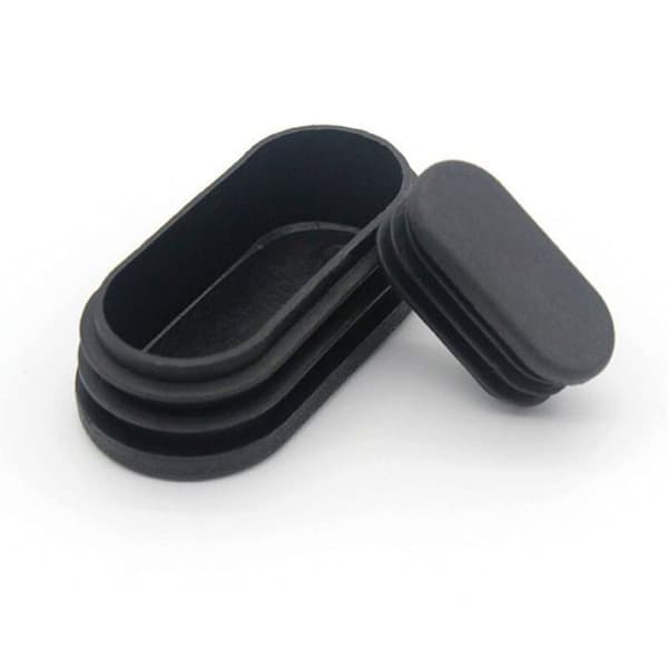 100 stk. 15x30 mm plastikhætter til rør, møbelben, ovale hætter til stoleben, plastikpropper