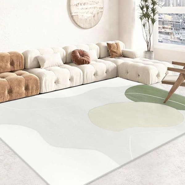 Blødt moderne tæppe 80*120 cm, foldbart tæppe, skridsikkert tæppe, velegnet til stue, soveværelse, spisestue
