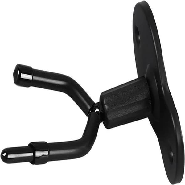 Violin Wall Hooks - Viola Hooks - Instrument Storage - With Bow Holder - Adjustable Hook Head - Black