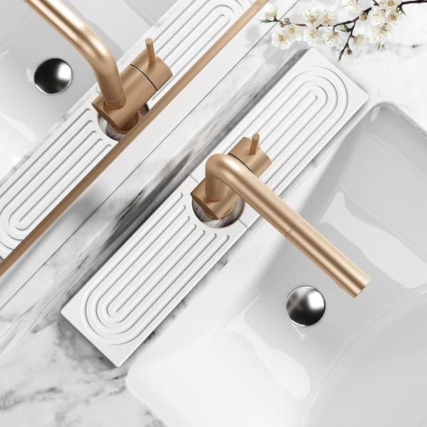Faucet Mat - Countertop Mat - Absorbent Stone Mat - Quick Drying - Home Decor - Fits Most Faucets - Suitable for Bathroom, Kitchen