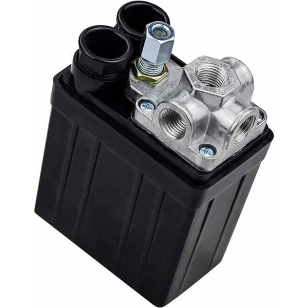Luftkompressor trykkbryter med 4 porter, 90-125 PSI, 240 V, 12 mm (1/4\")