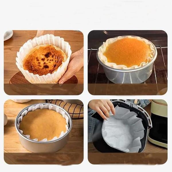 100-pakning engangs bakepapir for airfryer