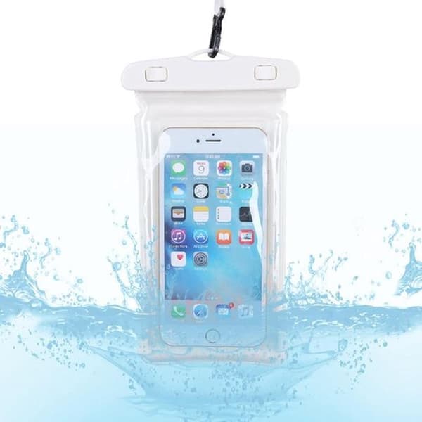 2-pack universellt vattentätt telefonfodral - svart och vitt