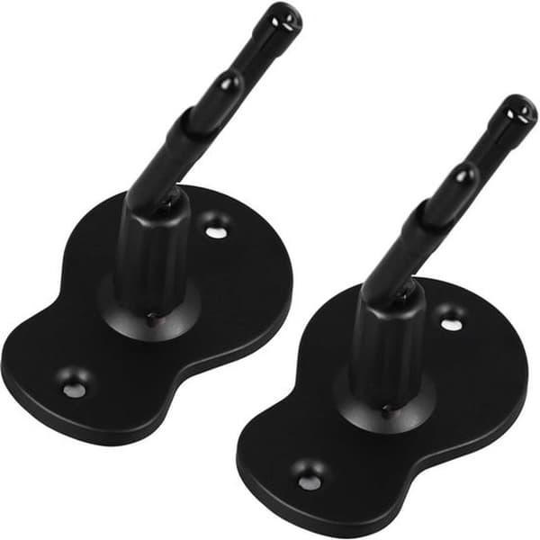 Violin Wall Hooks - Viola Hooks - Instrument Storage - With Bow Holder - Adjustable Hook Head - Black