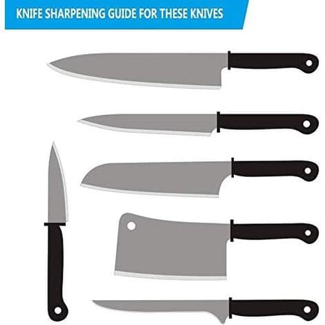 Professionel knivsliberguide, tilfældig knivslibevinkelguide, slibeguide til slibesten, sort (pakke med 2)
