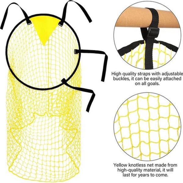 Adjustable Soccer Goal Support Net and Training Equipment Set with Rebound Ball