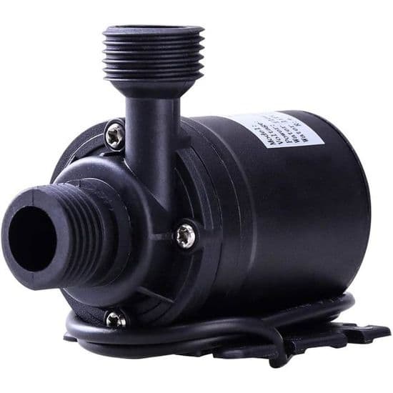 DC 12V Børsteløs Dykpumpe 800L/H 5M til Solcellecirkulationssystem Vandcirkulation