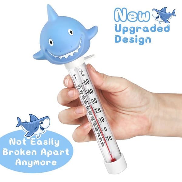 Flytande pooltermometer - Stor display - Stöttålig - Manuell användning