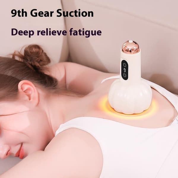 Lymfedrænage massager - Cupping terapi, cellulitefjerner, cellulite massager med 9 sugeniveauer, genopladelig og trådløs