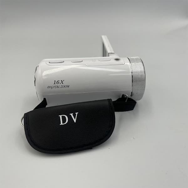 HD-Digitalkamera med Vidvinkelobjektiv Vit