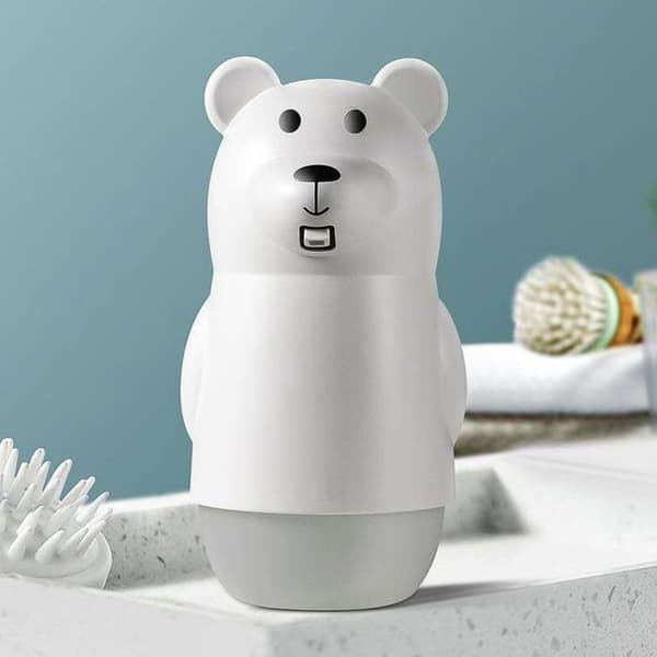 Automatisk sæbedispenser, sødt bjørnedesign - 300 ml - USB genopladelig - Infrarød