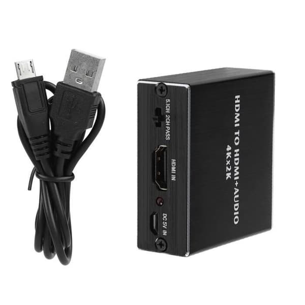 HDMI 4K * 2K Audio Splitter Extractor Converter til HDMI + SPDIF + 3.5mm Audio Output - HEN