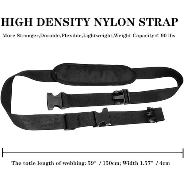 2-pack Scooter Straps, Adjustable Scooter Straps and Extra Thick Non-Slip Shoulders, Scooter Straps for Beach Chairs, Balance Bikes