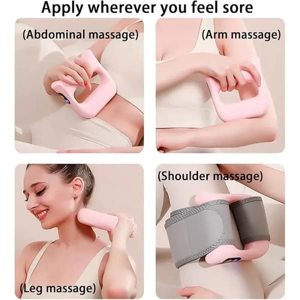 Massasjering | Multifunksjonell Fasciaring for Hele Kroppen | Ergonomisk Enhet med 3 Moduser og 5 Intensiteteter