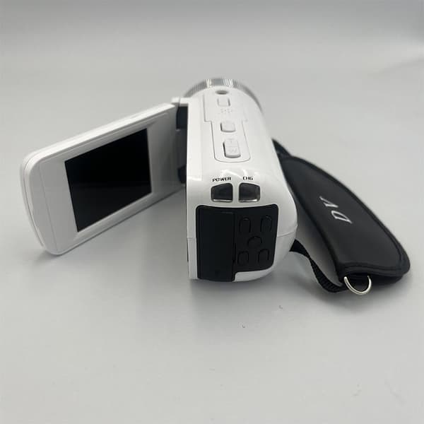 HD-Digitalkamera med Vidvinkelobjektiv Vit