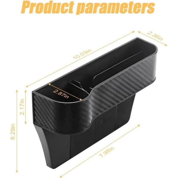 Bil Organizer 2-pak - ABS Plast - Kopholder - Sort