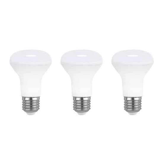 E27 7W LED Spotlampa, Kallvit 6000K, 665LM, Motsvarar 60W E27 Halogenlampa, AC 220V, Ej Dimbar, 3-pack