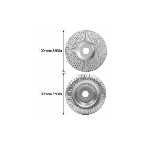 2-delad slipskiva - 100 mm - Kolstål - Vinkelslip