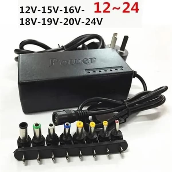 96W Universal Oplader - 8 Spidser - AC 110-240V - Kompatibel med Bærbare Computere