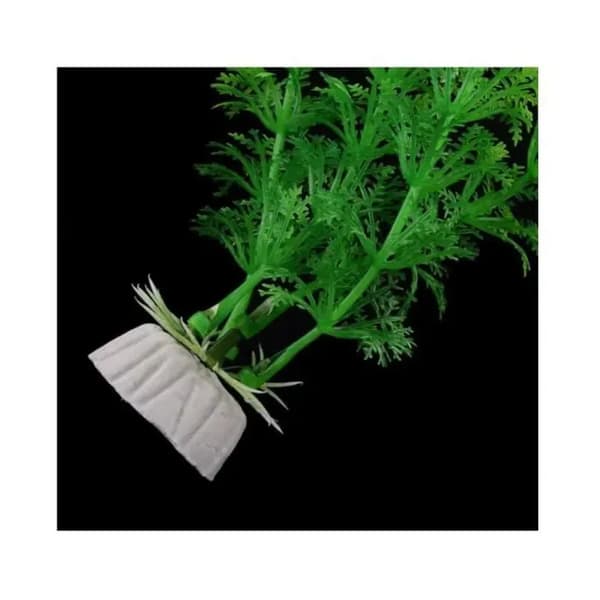 Kunstig plast akvarieplante, grønn, 30 cm