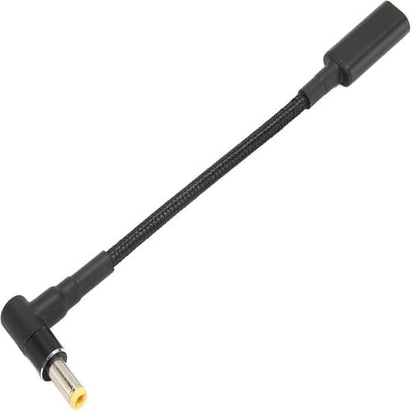 USB-C hunindgang til DC 5.5x2.5mm PD opladerkabel - 100W opladerkabel til bærbar computer - bærbar adapter.
