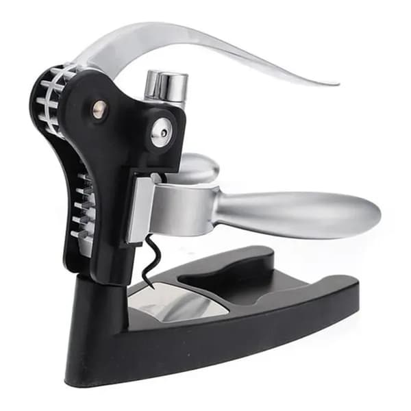 Proptrækker - Metal - Flaskeåbner - Ergonomisk - 4 Dele - Julegave