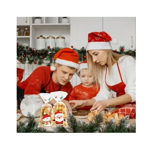 Godispåse - Ej specificerad - 50 stycken - Transparent - Guld - Jultema