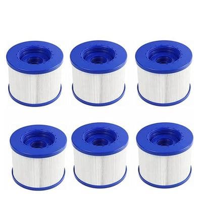 Filter - Wave Spa - Standard filterpatron - Pakke med 6 - Kompatibel med flere modeller